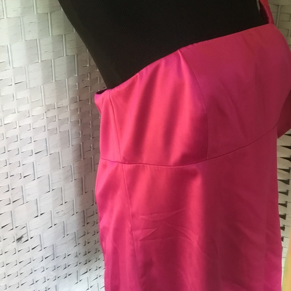 💖See New Listing 💝  Ann Taylor Loft Fuchsia One Shoulder Top Size 14   NWT - Picture 5 of 9